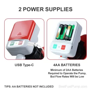 901A-USB Battery Fuel Transfer Pump with Auto-stop Sensor