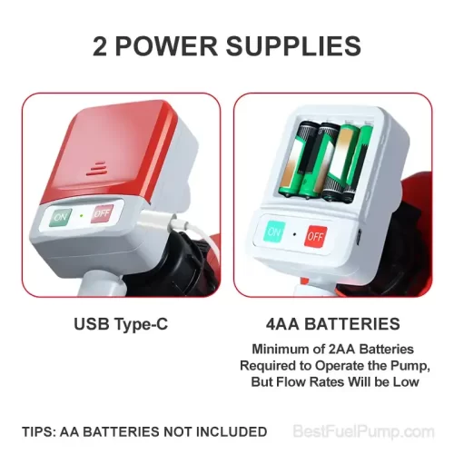 901A-USB Battery Fuel Transfer Pump with Auto-stop Sensor