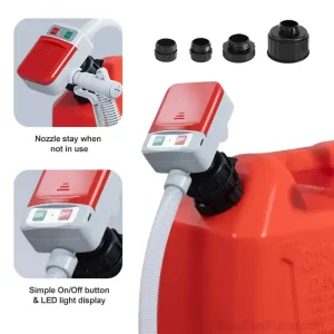 901A02-USB Battery Fuel Transfer Pump with Auto-stop Sensor New Nozzle