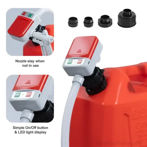 901A02-USB Battery Fuel Transfer Pump with Auto-stop Sensor New Nozzle