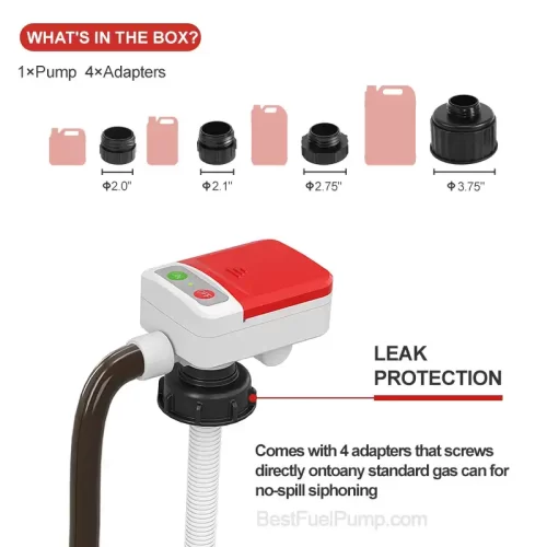 901MP Battery Fuel Transfer Pump with PE Hose and Manual Trigger Nozzle