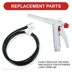 901MP USB Battery Fuel Transfer Pump with Rubber Hose and Manual Trigger Nozzle
